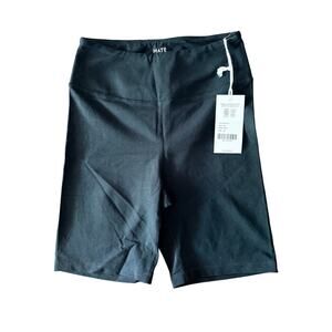 MATE the Label Organic Stretch Biker Short Black M NWT $68